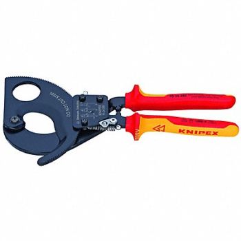 KNIPEX Insulated Ratcheting Cable Cutter 11, 21XJ96