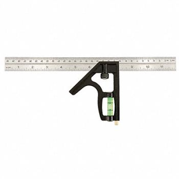 JOHNSON Combo Square 12 in L in/mm Graduations, 21XK22