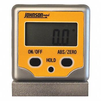 JOHNSON Digital Angle Finder Magnetic V-Groove, 21XK37