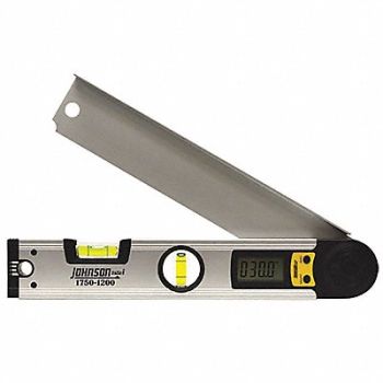 JOHNSON Digital Angle Finder 12 in Aluminum, 21XK39