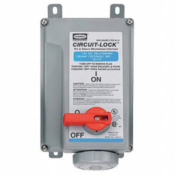 HUBBELL MchIntrlkDvc 4P5W 100 A 120/208V AC 20hp, 21XL24