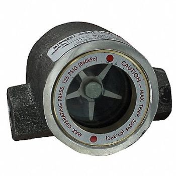 DWYER Double Sight Flow Indicator 316 SS 2In, 21XL82