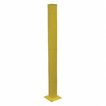 GRAINGER APPROVED Tubular Mounting Post 10 In x 72 In Ylw, 21XM02