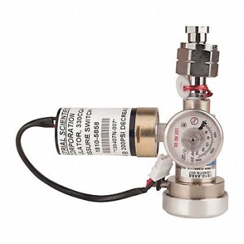 INDUSTRIAL SCIENTIFIC Gas Regltr w/Pressure Switch 650L CGA330, 21XT07