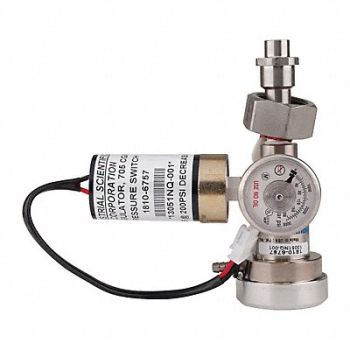 INDUSTRIAL SCIENTIFIC Gas Regltr w/Pressure Switch 650L CGA705, 21XT10