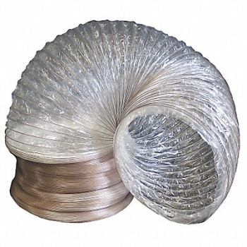 OMNITEC DESIGN INC. Flexible Duct Mylar 12 ID 25ft L, 49K257