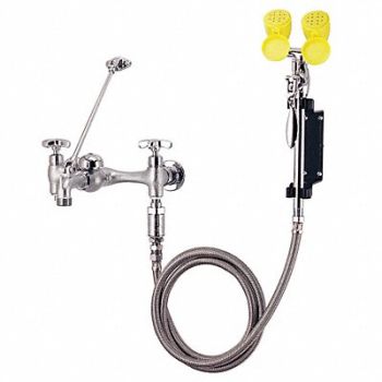 SPEAKMAN Dual Head Drench Hose w/Faucet Wall 6 ft, 21YG90