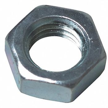 GRAINGER APPROVED Hex Jam Nut 5/8 in Steel PK10, 21YK56