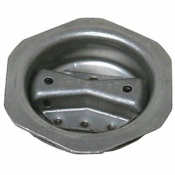 GRAINGER APPROVED Drum Plug Gray Steel, 21YK66
