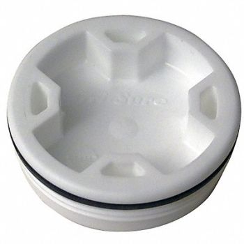 GRAINGER APPROVED Drum Plug Natural PP Nitrile Rubber PK10, 21YK72