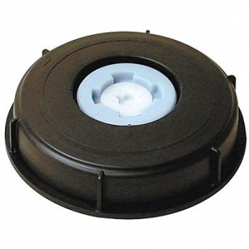 GRAINGER APPROVED Lqd Stge Ctr Cap 2 in NPT Polyethylene, 21YL02