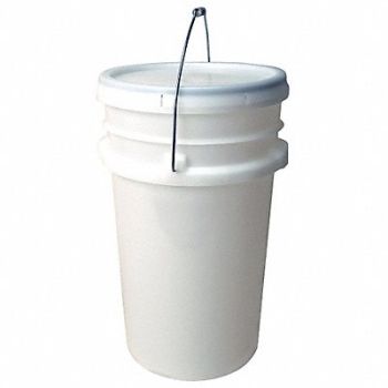 GRAINGER APPROVED Pail Polyethylene Natural Open Head, 21YL17