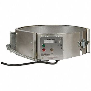 GRAINGER APPROVED Drum Heater 1.2 A 16 gal Plastic, 21YL33