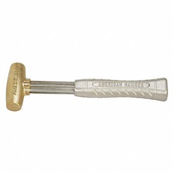 AMERICAN HAMMER Sledge Hammer 1-1/2 lb 12 In Aluminum, 21YT84