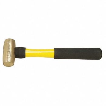 AMERICAN HAMMER Sledge Hammer 1-1/2 lb 12 In Fiberglass, 21YT90