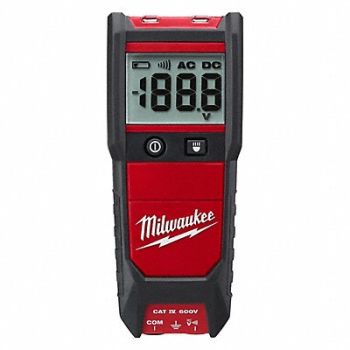 MILWAUKEE Volt/Continuity Tester CAT IV 600V LCD, 20LN63