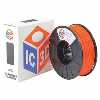 LULZBOT ABS Filament Orange 3mm 1kg Reel, 221X73