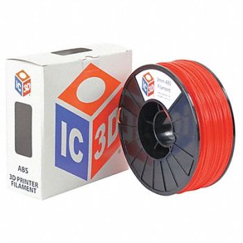 LULZBOT ABS Filament Red 3mm 1kg Reel, 221X74