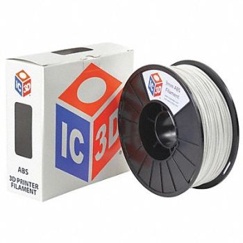 LULZBOT ABS Filament White 3mm 1kg Reel, 221X75