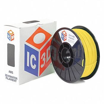 LULZBOT ABS Filament Yellow 3mm 1kg Reel, 221X76