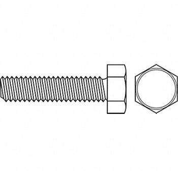 GRAINGER APPROVED Hex MS #10-32 Zinc Plated 1 L 100PK, 22A705