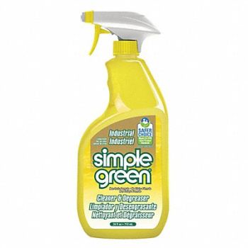SIMPLE GREEN Cleaner/Degreaser Lemon 24oz SprayBottle, 22C619
