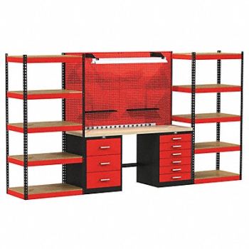 HALLOWELL Modular Shelving Set 78 H 168 W 24 D, 22CT60