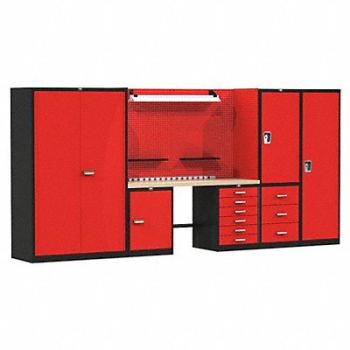 HALLOWELL Modular Cabinet Set 78 H 132 W 24 D, 22CT62