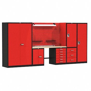 HALLOWELL Modular Cabinet Set 78 H 168 W 24 D, 22CT64