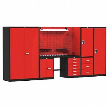 HALLOWELL Modular Cabinet Set 78 H 168 W 24 D, 22CT65