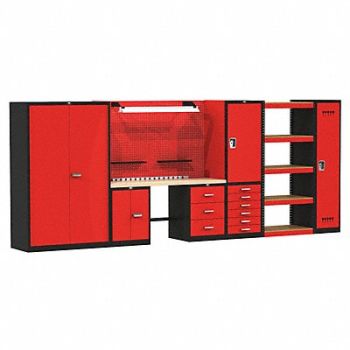 HALLOWELL Modlr Cabnt/Shelving Set 78 H 210 W 24 D, 22CT72