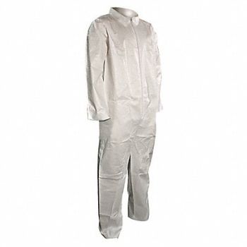 CELLUCAP Collared Coveralls White 2XL PK25, 22CU17