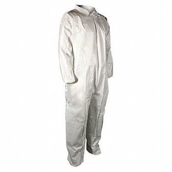 CELLUCAP Collared Coveralls Whte 3XL Elastic PK25, 22CU22