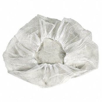 CELLUCAP Bouffant Cap White 18 in dia PK1000, 22CU24