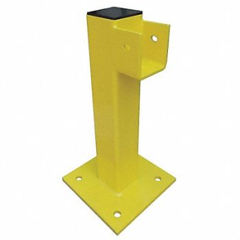 GRAINGER APPROVED End Post 21 in Yellow Steel, 22DN07