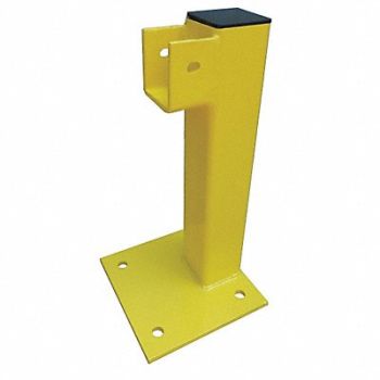GRAINGER APPROVED Flush End Post 21 in Yellow Steel, 22DN09