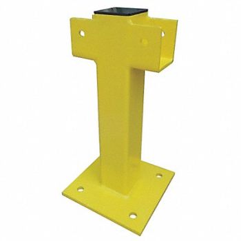 GRAINGER APPROVED Intermediate Post 21 in Yellow Steel, 22DN11