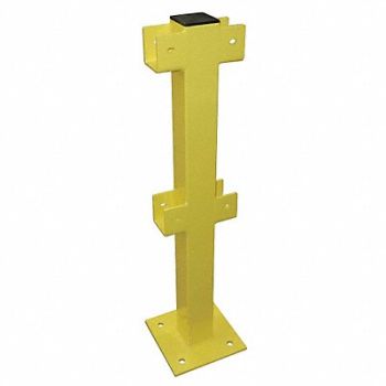 GRAINGER APPROVED Intermediate Post 45 in Yellow Steel, 22DN12