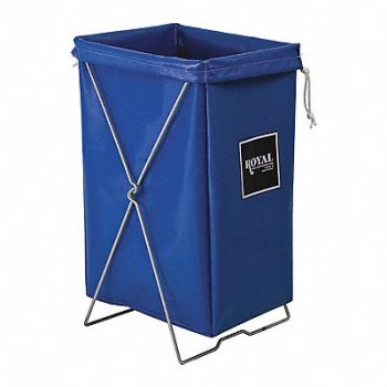 ROYAL BASKET TRUCKS Hamper Kit 30 gal Blue, 22E966