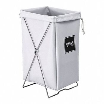 ROYAL BASKET TRUCKS Hamper Kit 30 gal White, 22E968