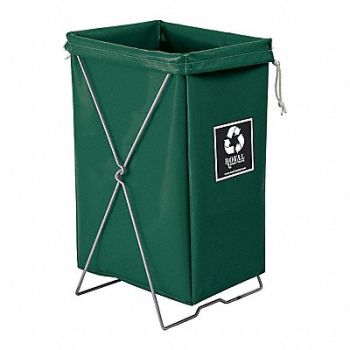 ROYAL BASKET TRUCKS Enviro Hamper Kit 30 gal Green, 22E972