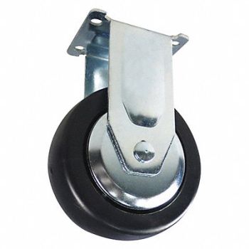 WESTWARD Black Caster 5 in Dia PK2, 22EM09