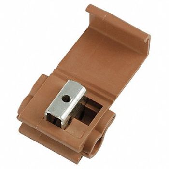 POWER FIRST InsulDsplConn Brown Run Tap PP PK100, 22EW63