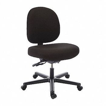 CRAMER Big/Tall Chair Vinyl Black 16-21 Seat Ht, 22F027