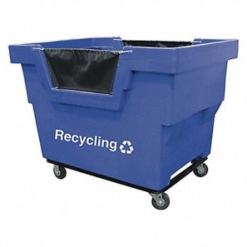 ROYAL BASKET TRUCKS Cube Truck HDPE Blue 23.6 cu ft., 22F135
