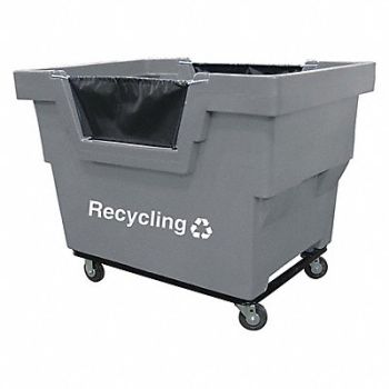 ROYAL BASKET TRUCKS Cube Truck HDPE Gray 23.6 cu ft., 22F137