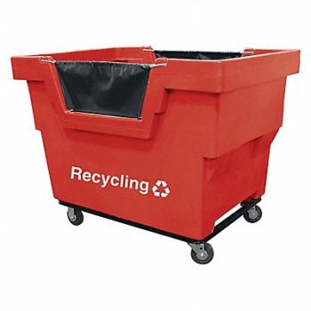 ROYAL BASKET TRUCKS Cube Truck HDPE Red 23.6 cu ft., 22F140