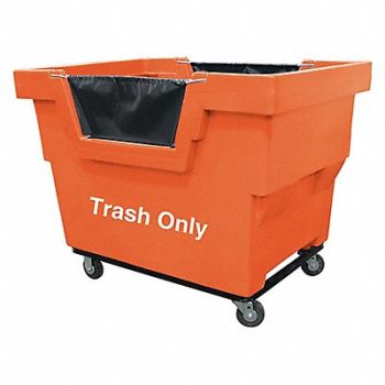 ROYAL BASKET TRUCKS Cube Truck HDPE Orange 23.6 cu ft., 22F144