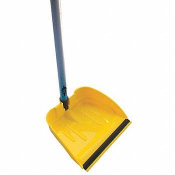 TOUGH GUY Long Handled Dust Pan Yellow, 22F185