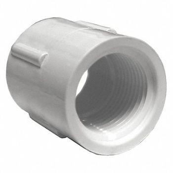 GRAINGER APPROVED Coupling 3/4 in Schedule 40 FNPT White, 22FJ52